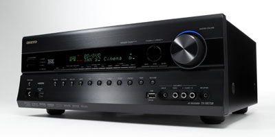Angled front view of the Onkyo TX-SR708 7.2-Channel Network A/V Receiver Angled front view of the Onkyo TX-SR708 7.2-Channel Network A/V Receiver