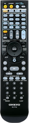 RI remote controller included with the Onkyo TX-NR1008 9.2-Channel Network A/V Receiver
