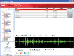 This is a picture of the digital voice manager screen