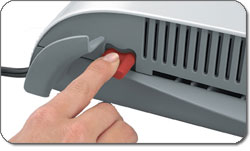 Fellowes Cosmic 95 9.5-Inch Personal Laminator - Release lever