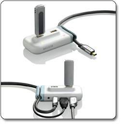 Belkin USB 2.0 Plus 4-Port Hub (White) F5U304-WHT