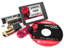 Kingston SSDNow V Series 128 GB SATA 3 GB/s 2.5-Inch Solid State Drive with Desktop Upgrade Kit Bundle SNV425-S2BD/128GB