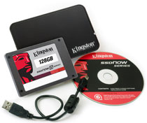 Kingston SSDNow V Series 128 GB SATA 3 GB/s 2.5-Inch Solid State Drive with Notebook Upgrade Kit Bundle SNV425-S2BN/128GB