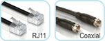 RJ11 + Coaxial