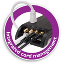 Built-In Cord Management