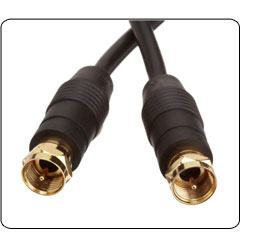 AmazonBasics Coaxial Extension Cable - Black (25 Feet/7.62 Meters)