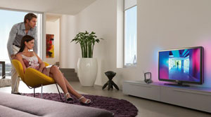 Philips SDV5119/27 Antenna in a livingroom