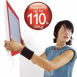 Supports up to 110 pounds