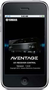 The Yamaha AVENTAGE iPhone App