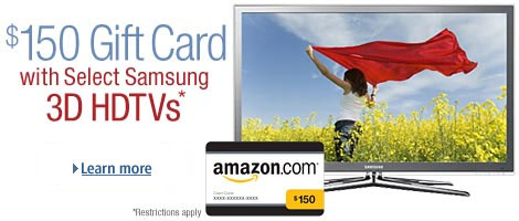 $150 Gift Card with TV Purchase