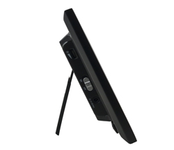 The tabletop easel allows for easy placement on mantel or bedside stand, bookshelf or desk 