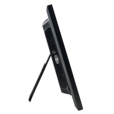 The tabletop easel allows for easy placement on mantel or bedside stand, bookshelf or desk