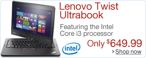 The Lenovo Twist Ultrabook--Only $649.99