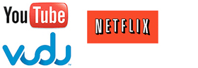 YouTube vudu NETFLIX