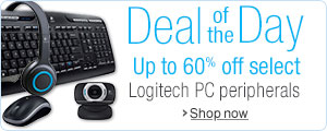Up to 60% select Logitech PC peripherals