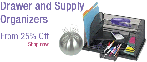 Drawer and Supply Organizers From 25% Off