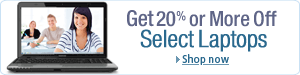 Shop Laptops at 20% Off or More