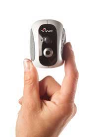 This is a picture of a finger holding the front of a camera