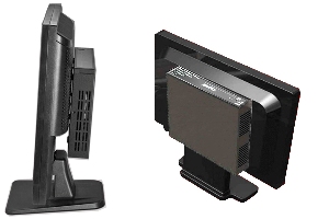 Lorex Edge DVR mounted to an LCD monitor.