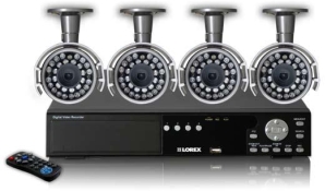 Lorex L204251C4F &ndash; High Resolution, Day/Night, Internet Remote Viewing, Video Surveillance DVR With 4 Cameras