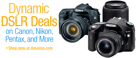 Deals on Digital SLRs from Canon, Nikon, Pentax and more at Amazon.com