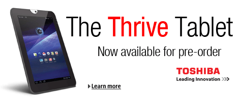 Thrive Tablet by Toshiba