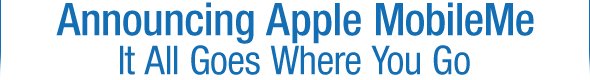 Announcing Apple MobileMe