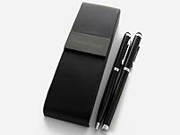 Personalized Noir Double Pen Set with Shipping