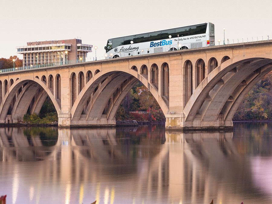 Round-Trip Bus Ride from BestBus - Washington, D.C.: Amazon Local