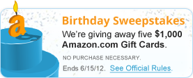 AmazonLocal Birthday Sweepstakes
