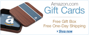 Amazon.com Gift Cards in a free gift box with Free One-Day Shipping