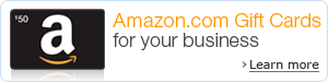 Business purchases of Amazon.com Gift Cards