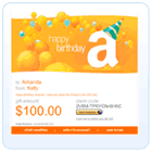E-mail a gift card