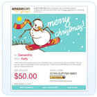 E-mail a gift card