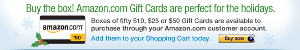 Buy Amazon.com Gift Cards by the box