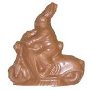 Chocolate Easter Bunny on a MotorCycle