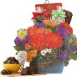 Beautiful Flower Bouquet Chocolate Gift Basket