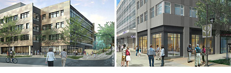 Artist's rendering of future Amazon offices