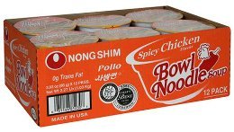 Nong Shim Spicy Chicken Bowl Noodle Soup