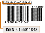 ISBNs are located above the bar code