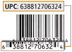UPCs are found below the bar code