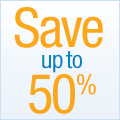 Save up to 50%