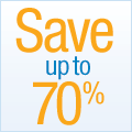 Save up to 70%