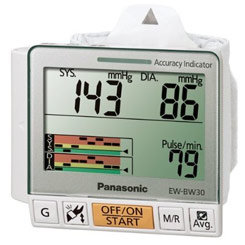 The Panasonic EW-BW30W Wrist Blood Pressure Monitor