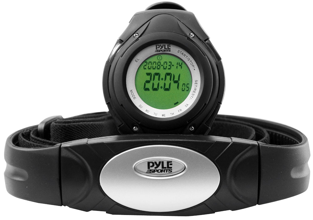 Pyle Sports PHRM38BK Heart Rate Monitor Watch with 3D