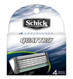 Schick Quattro for Men Refill Cartridges, 4 Cartridges (1-Pack) Product Shot