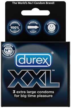 DUREX - XXL Condom 3 ct. Product Shot