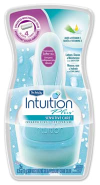 Schick Intuition Plus Sensitive Care Razor, Fragrance Free (1-Pack) Product Shot