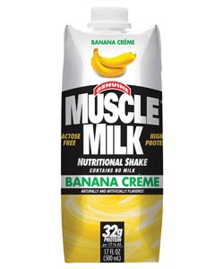 CytoSport Muscle Milk Ready-to-Drink Banana Creme (12-pack of 17-ounce cartons) Product Shot