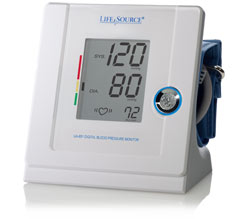 LifeSource Advanced Blood Pressure Monitor Multi-Function Automatic, Large Cuff (UA-851VL) Product Shot